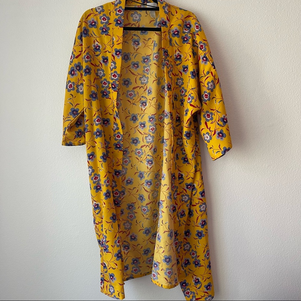 Yellow Floral Cardigan
